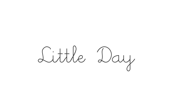 Little Days font thumb